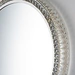 31.5" Round Crystal LED Mirror