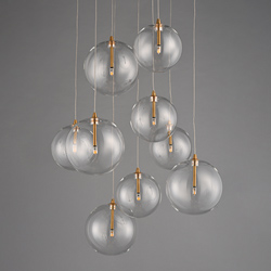 Global 9-Light LED Chandelier