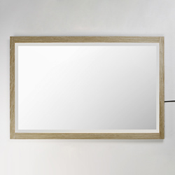 Sawyer 48"x32" Oak Framed LED Mirror