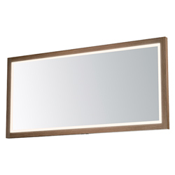 Sawyer 68"x32" Oak Framed LED Mirror