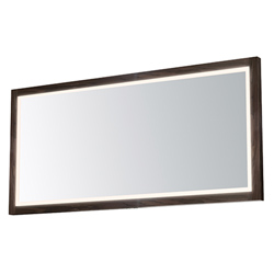 Sawyer 68"x32" Walnut Framed LED Mirror