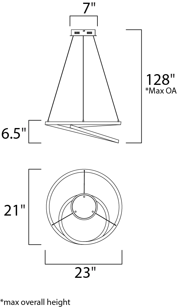 Clover LED Pendant - Single Pendant - Maxim Lighting